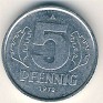 5 Pfennig Germany 1976 KM# 9.2. Uploaded by Granotius
